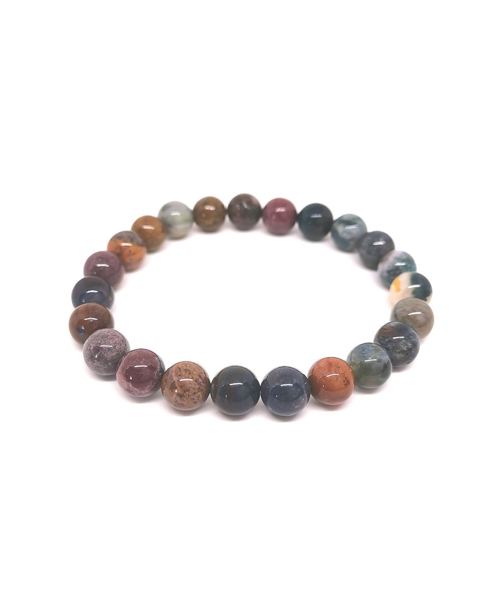 Jaspe Océan (Orbiculaire) - Bracelet Boules