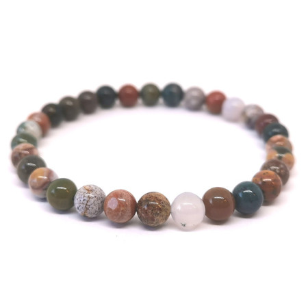 Jaspe Océan (Orbiculaire) - Bracelet Boules