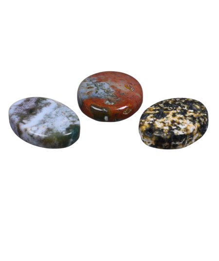 Jaspe Océan (Orbiculaire) - Galet Plat