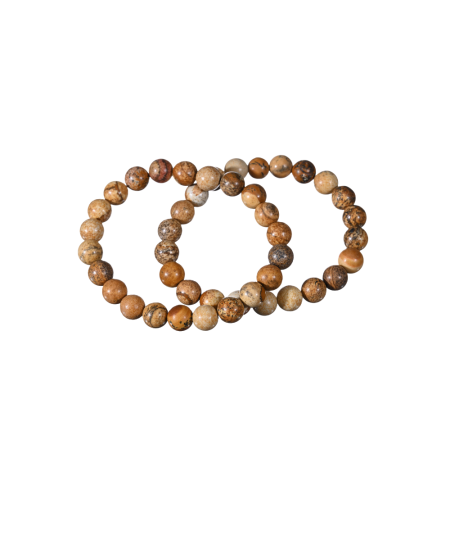 Jaspe Paysage - Bracelet Boules