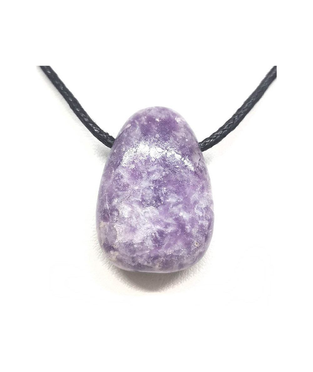 Lépidolite (Mica) - Pendentif Pierre Percée