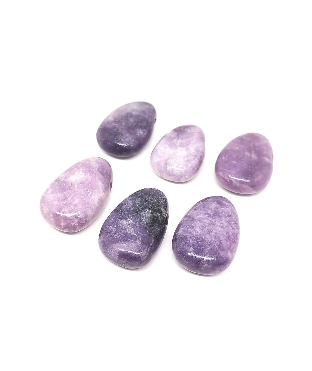 Lépidolite (Mica) - Pendentif Pierre Percée