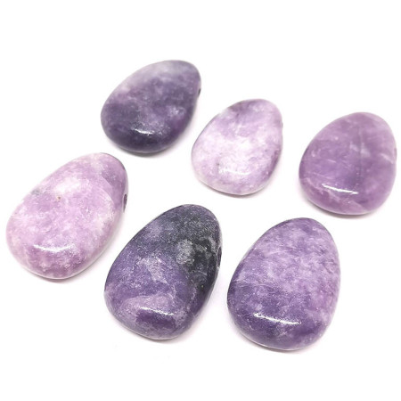 Lépidolite (Mica) - Pendentif Pierre Percée