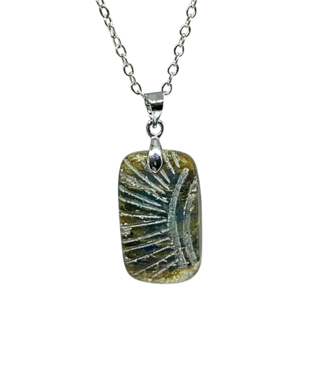 Labradorite Gravée - Pendentif Bélière