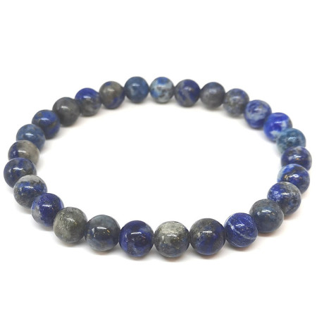 Lapis Lazuli - Bracelet Boules 8 mm - Grande Taille