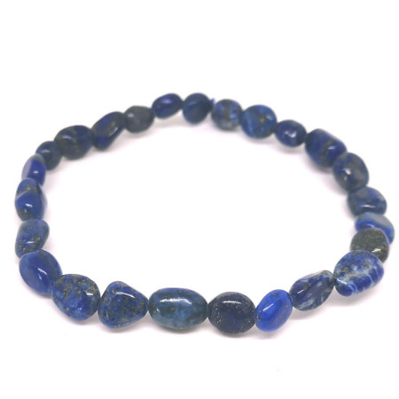 Lapis Lazuli - Bracelet Grains (Pierres Roulées)