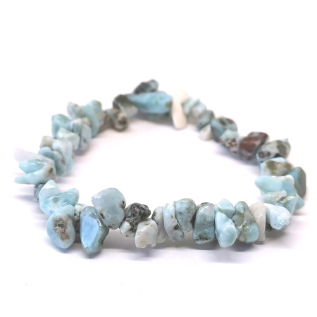 Larimar (Pectolite Bleue) - Bracelet Baroque (Chips)