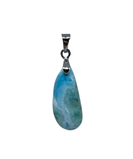 Larimar (Pectolite Bleue) - Pendentif Bélière