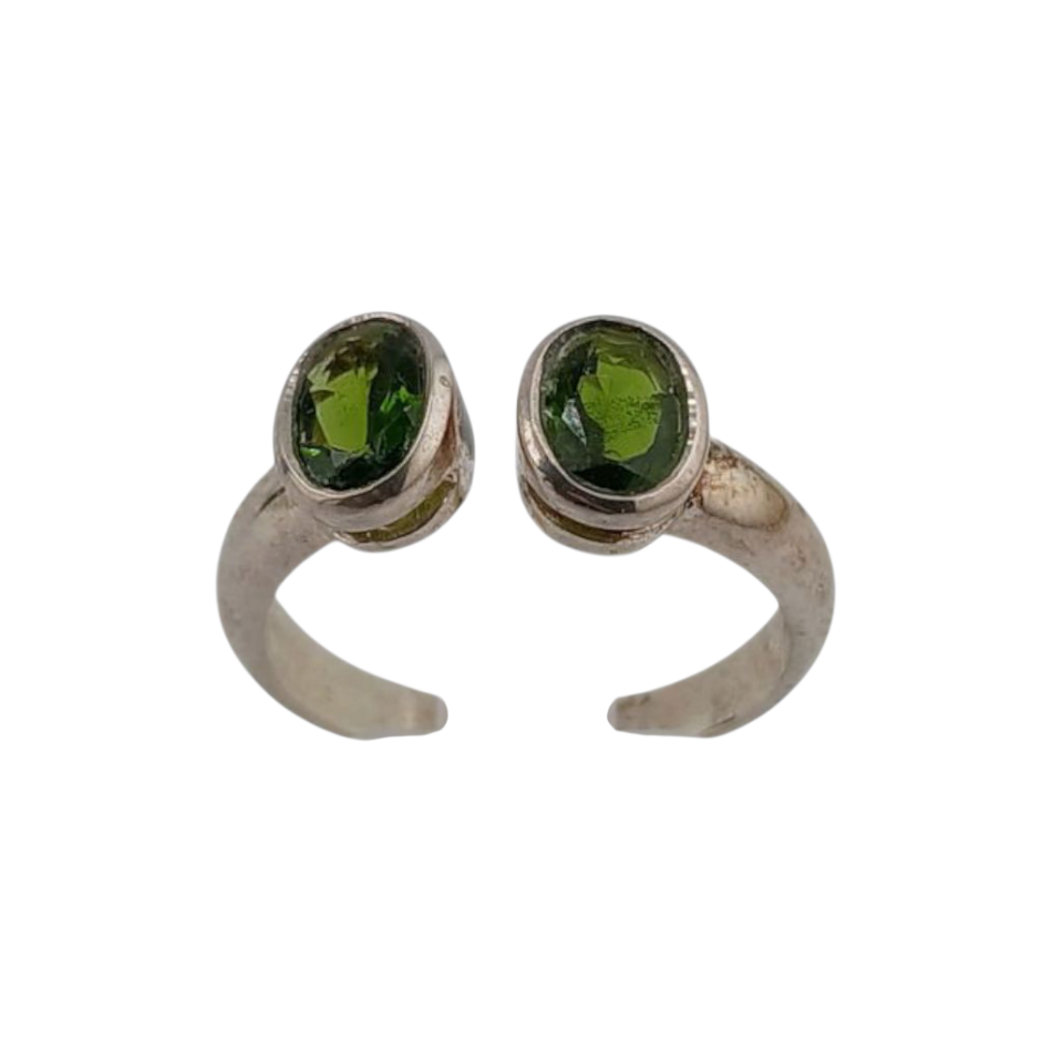 Bague argent en diopside