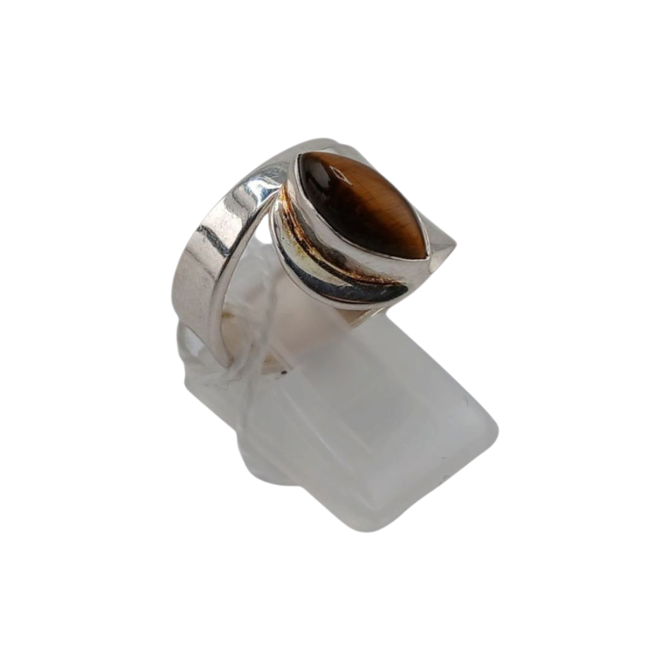 Bague Argent En Œil De Tigre