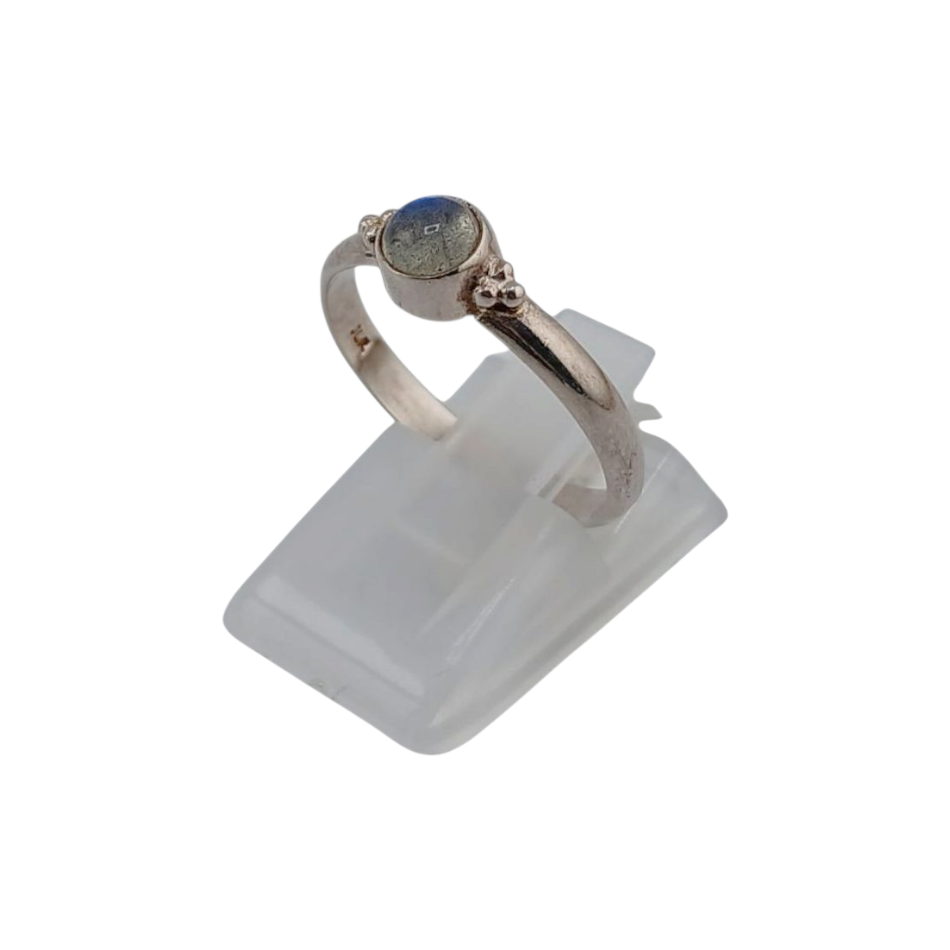 Bague En Argent Pierre De Lune