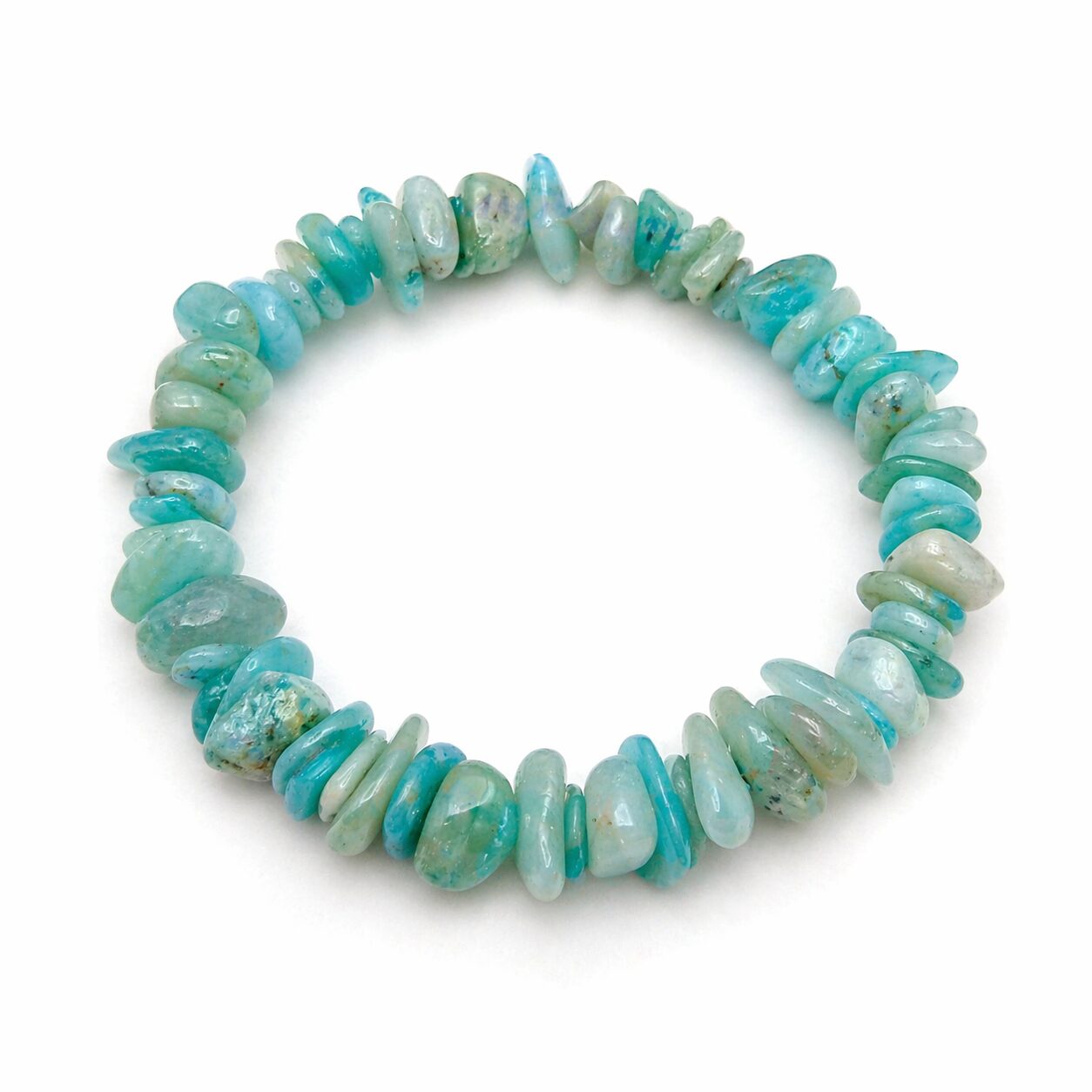 Bracelet baroque d’Amazonite