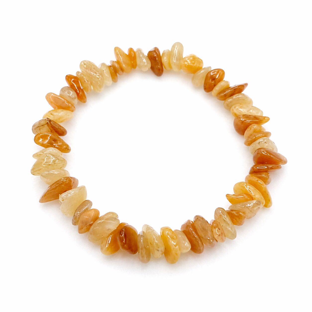 Bracelet baroque d’aventurine jaune