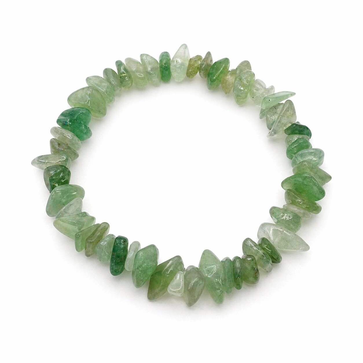 Bracelet baroque d’aventurine verte