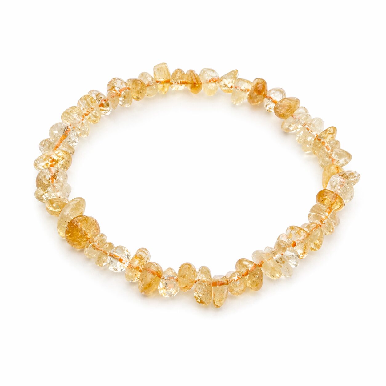 Bracelet baroque en Citrine naturelle