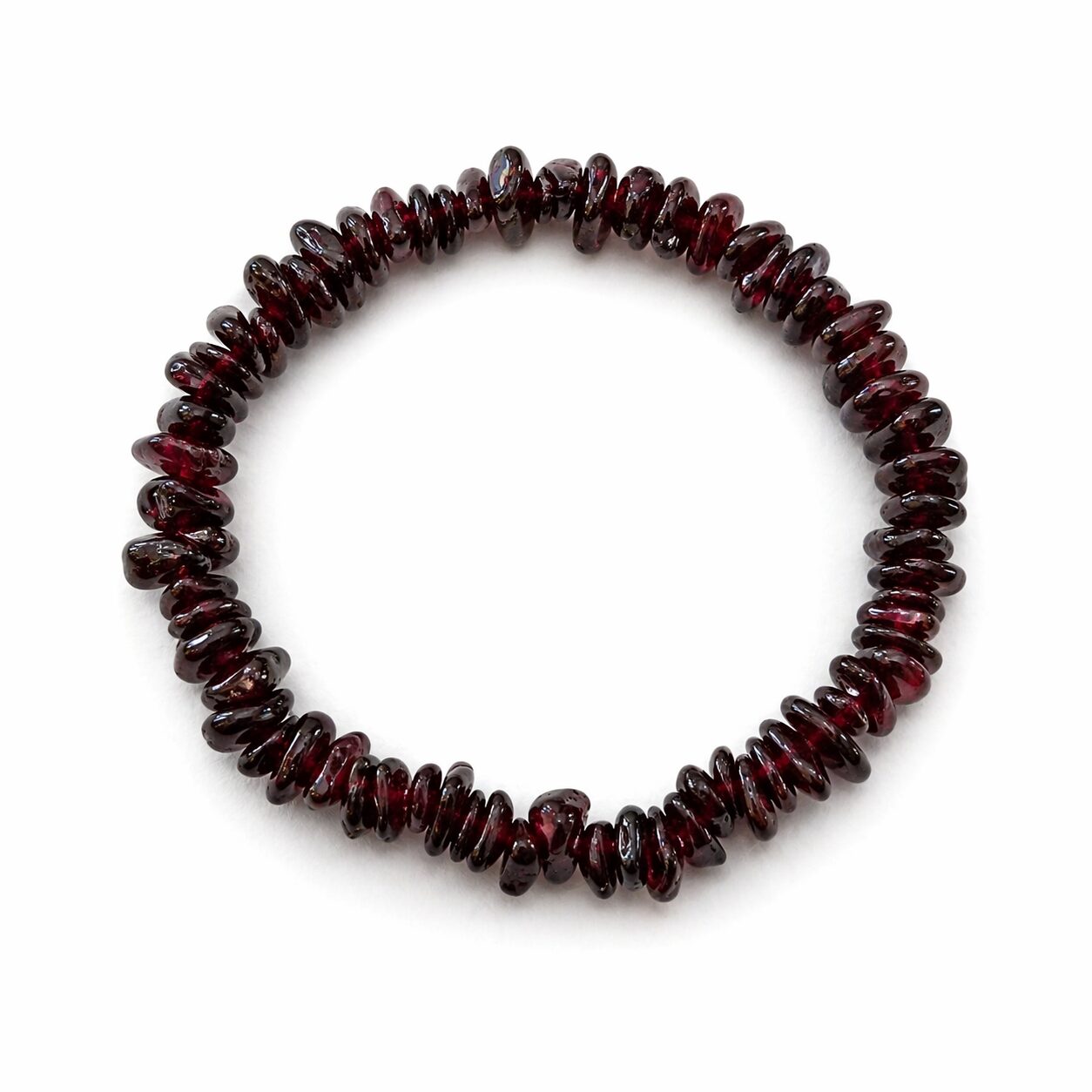 Bracelet baroque en Grenat