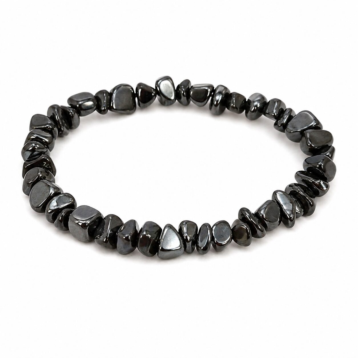 Bracelet baroque en Hématite