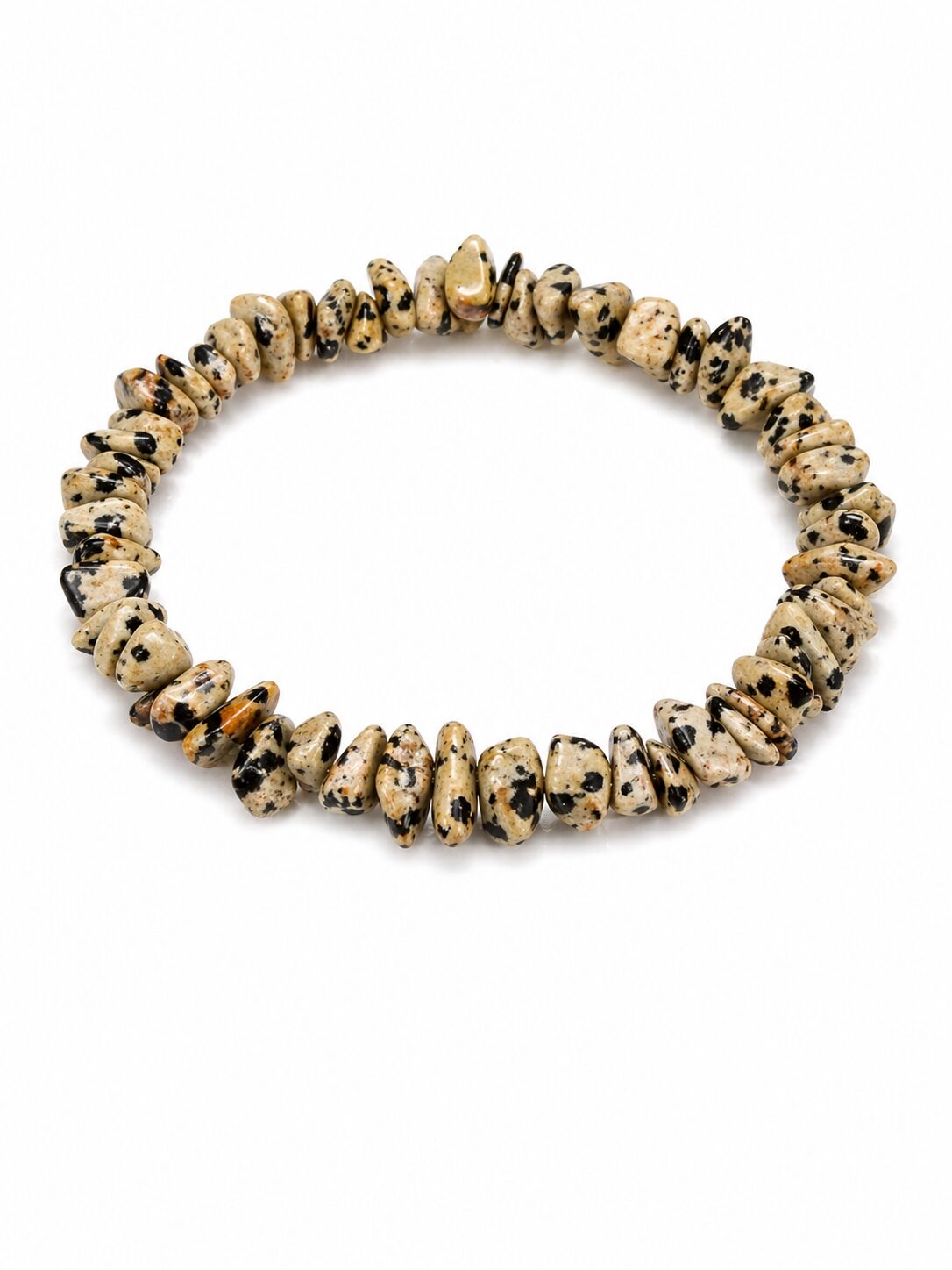 Bracelet baroque en jaspe dalmatien
