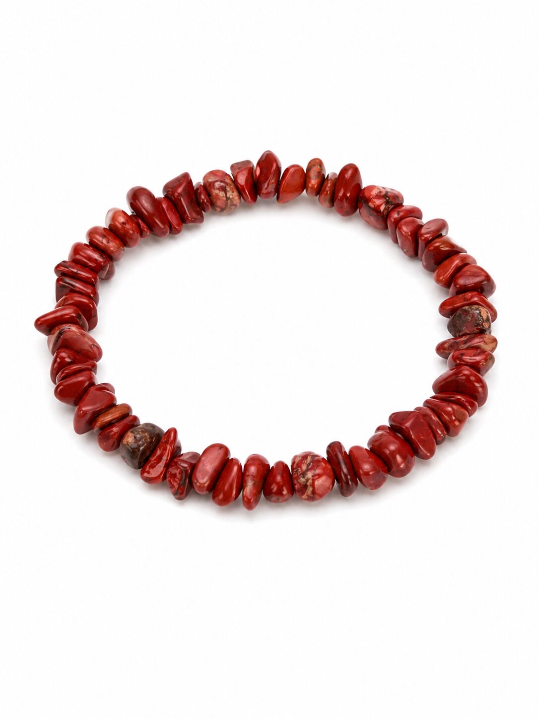 Bracelet baroque en jaspe rouge