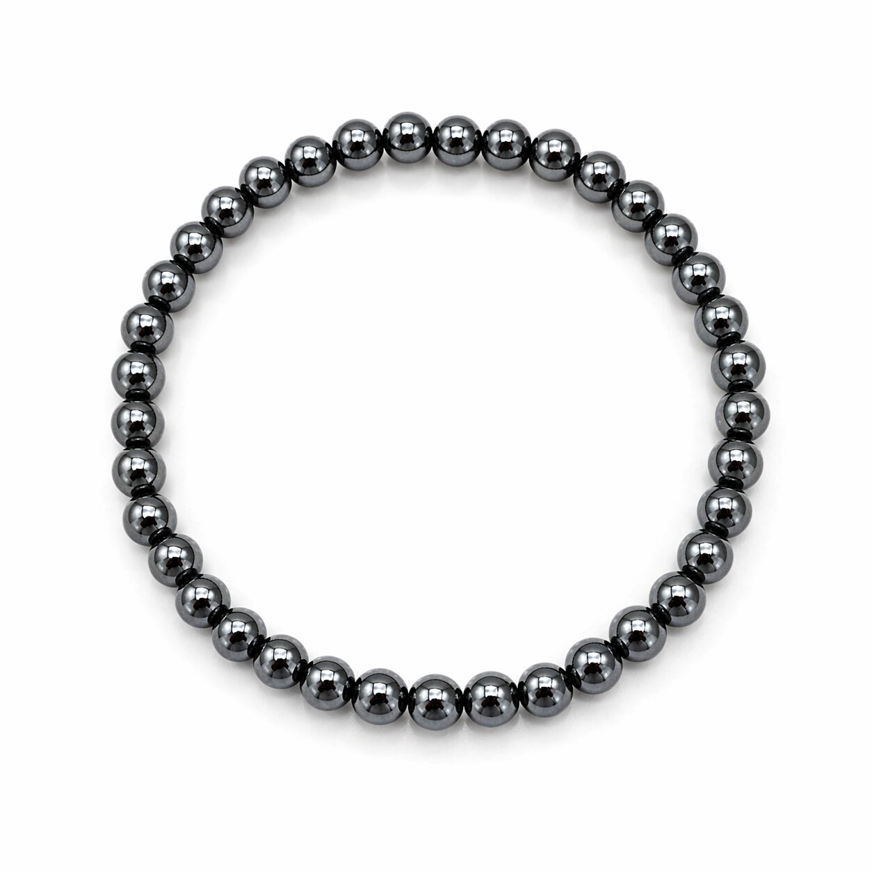 Bracelet Boules 4 Mm – Hématite