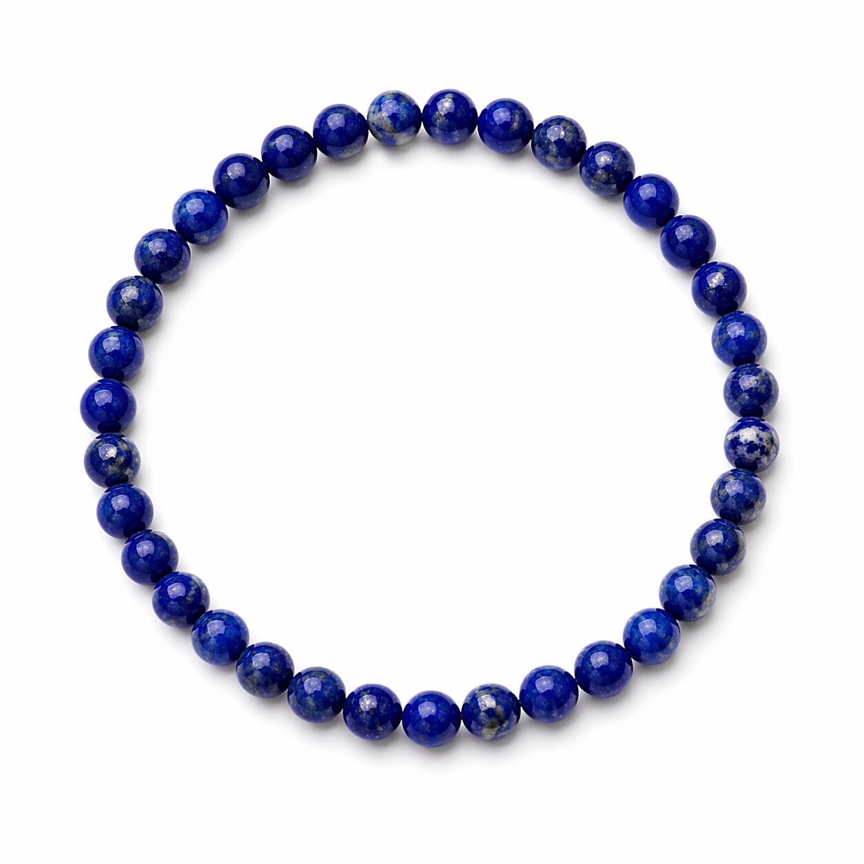 Bracelet boules 4 mm – Lapis lazuli