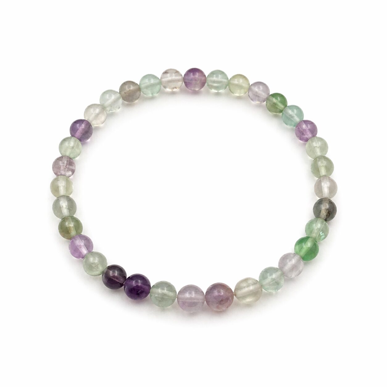 Bracelet boules 4mm – fluorine ou fluorite