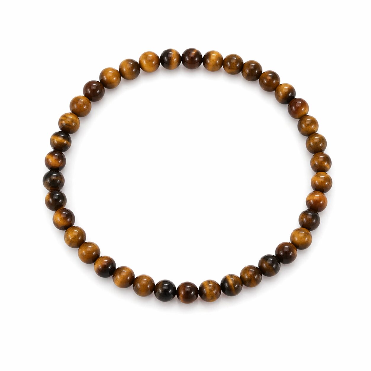 Bracelet boules 4mm – Œil de tigre