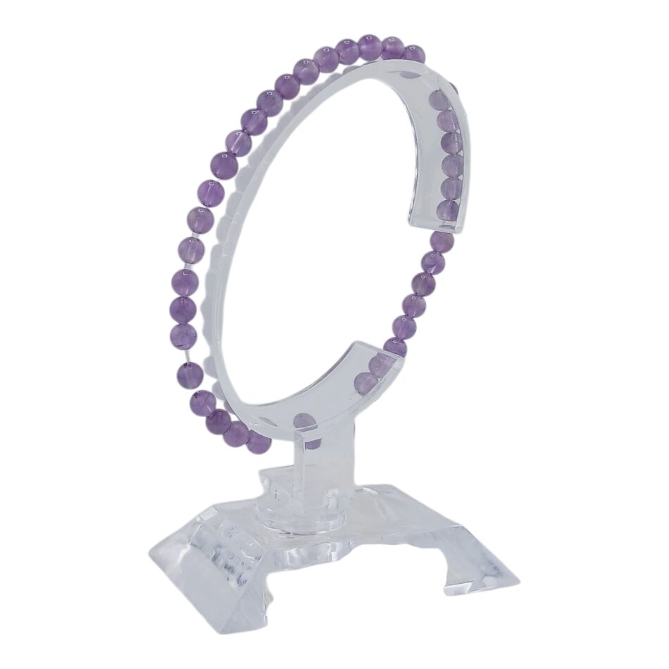 Bracelet boules 4mm taille enfant – Améthyste