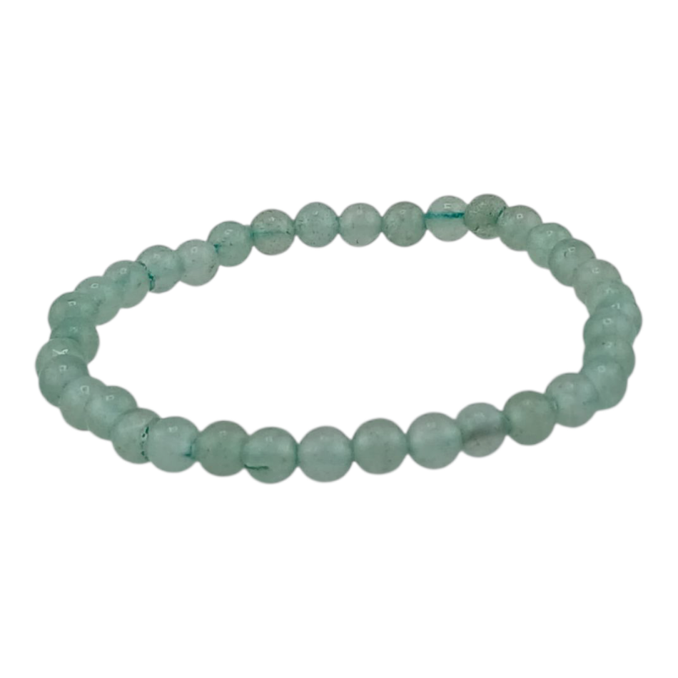 Bracelet boules enfant 4mm – Aventurine verte