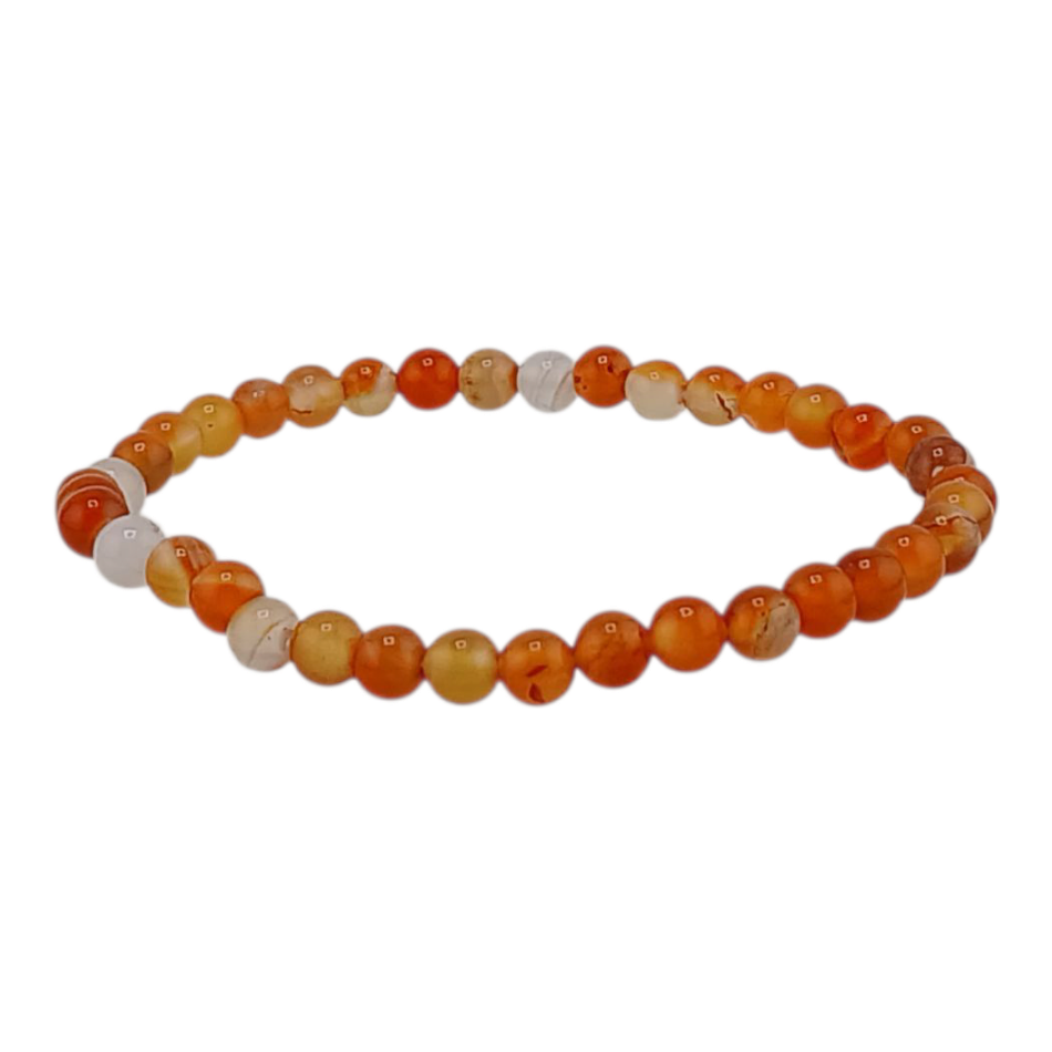 Bracelet boules enfant 4mm – Cornaline