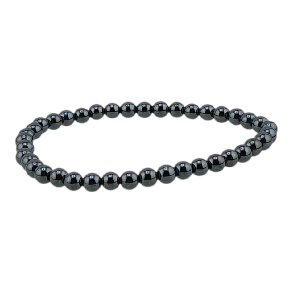 Bracelet boules enfant 4mm – Hématite