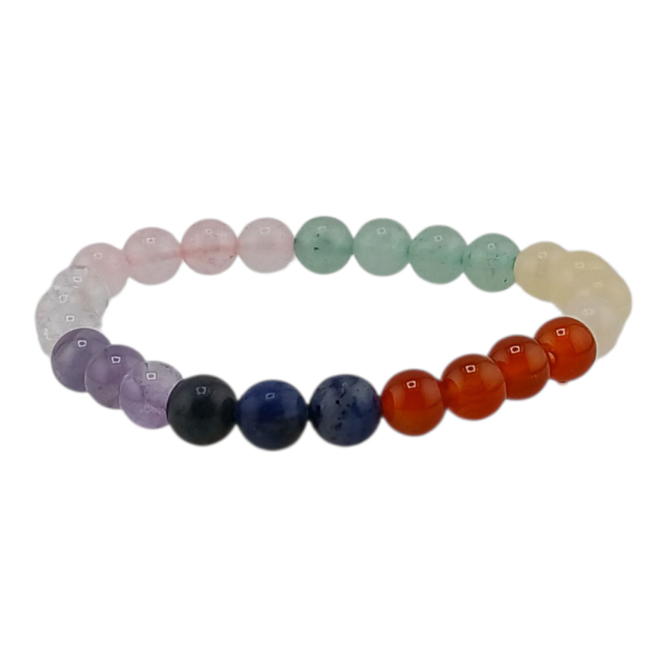 Bracelet boules enfant 6mm – 7 chakras