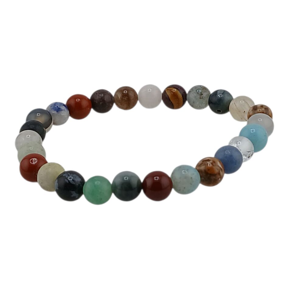 Bracelet boules enfant 6mm – Multi pierres