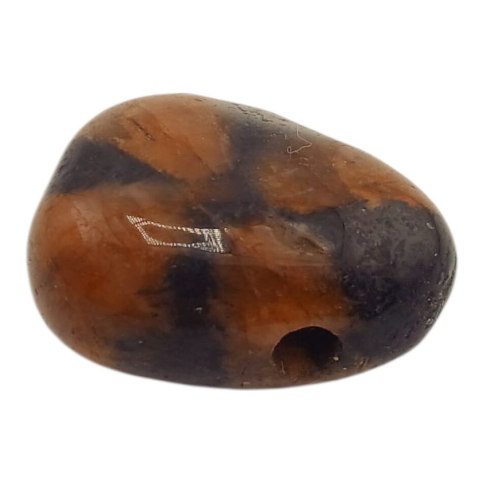 Pendentif en pierre percée de Chiastolite petit modèle