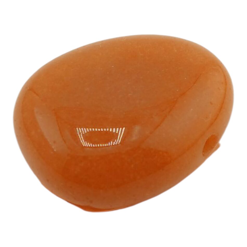 Pendentif pierre percée d’Aventurine orange
