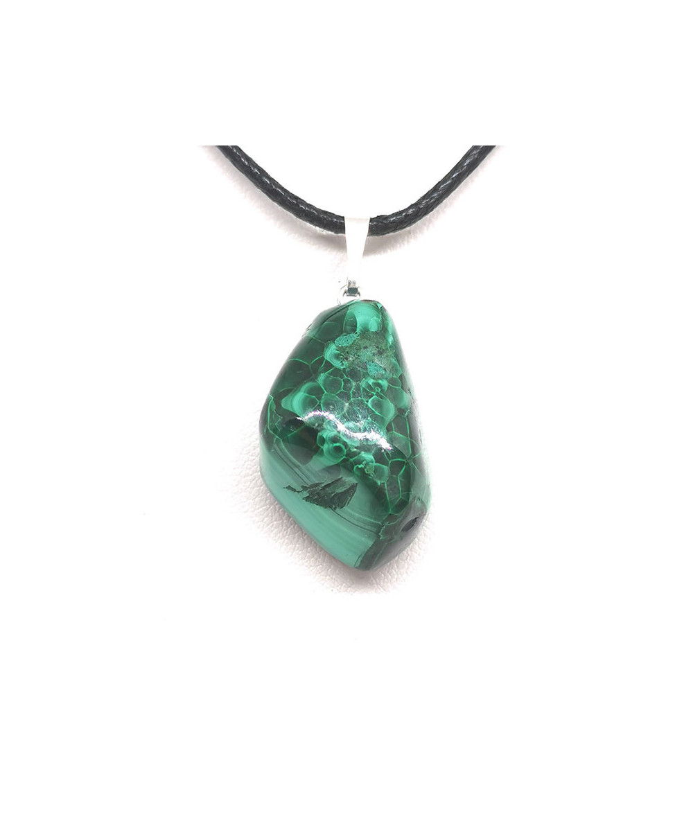 Malachite - Pendentif Pierre Roulée