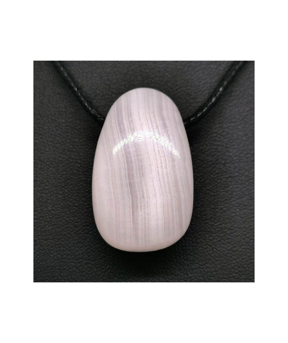 Mangano Calcite - Pendentif Pierre Percée
