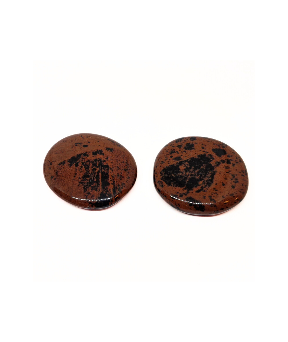 Obsidienne Acajou (Brune Ou Mahogany) - Galet Plat