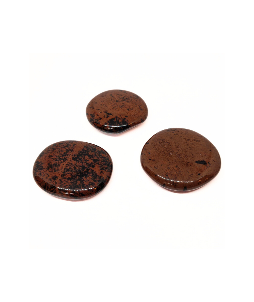 Obsidienne Acajou (Brune Ou Mahogany) - Galet Plat