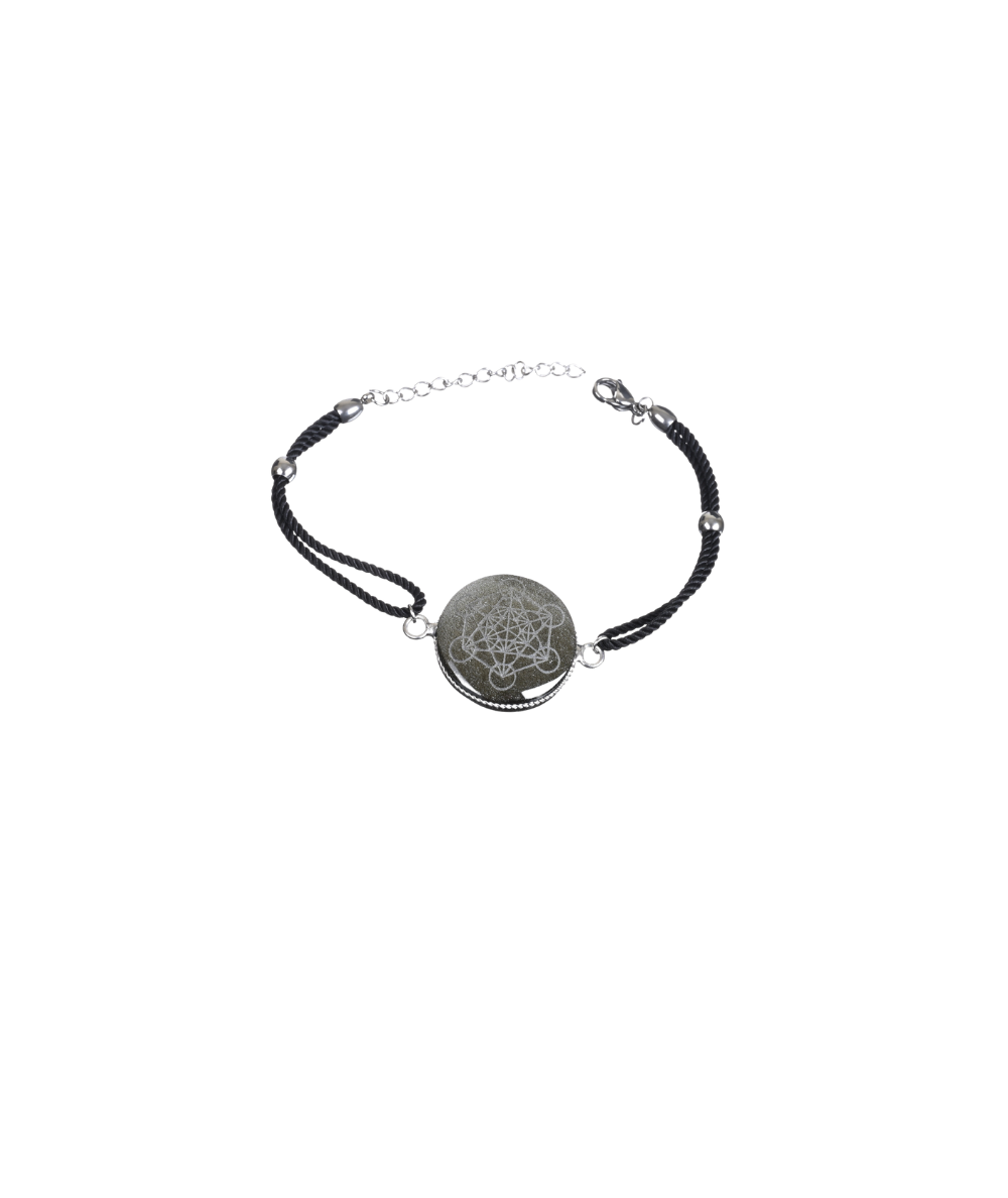 Obsidienne Dorée - Bracelet Métatron - Réglable