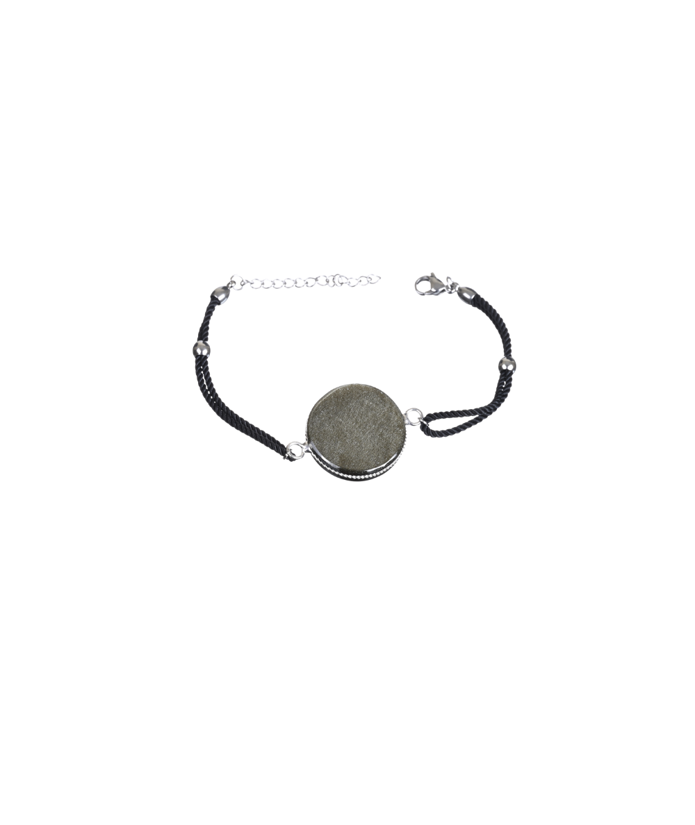 Obsidienne Dorée - Bracelet Métatron - Réglable