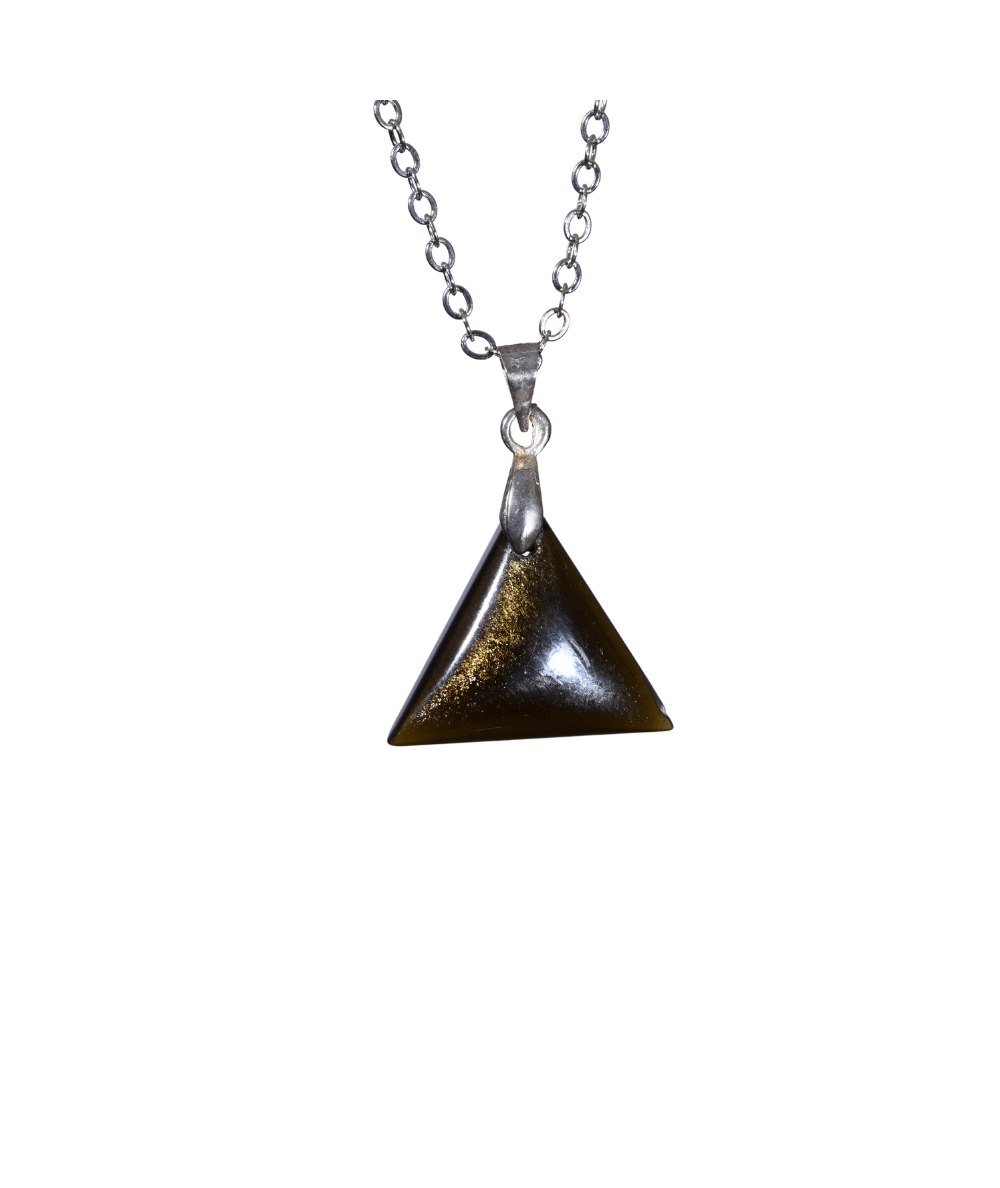 Obsidienne Dorée - Pendentif Bélière