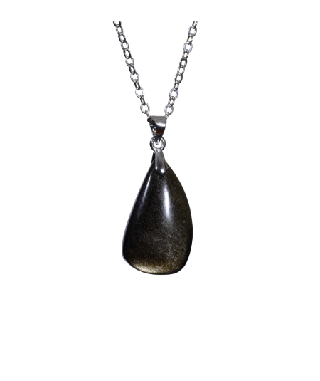 Obsidienne Dorée - Pendentif Bélière