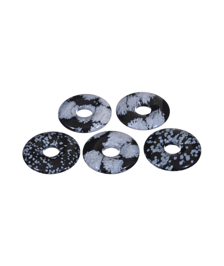 Obsidienne Flocon de Neige - Donut (PI Chinois)