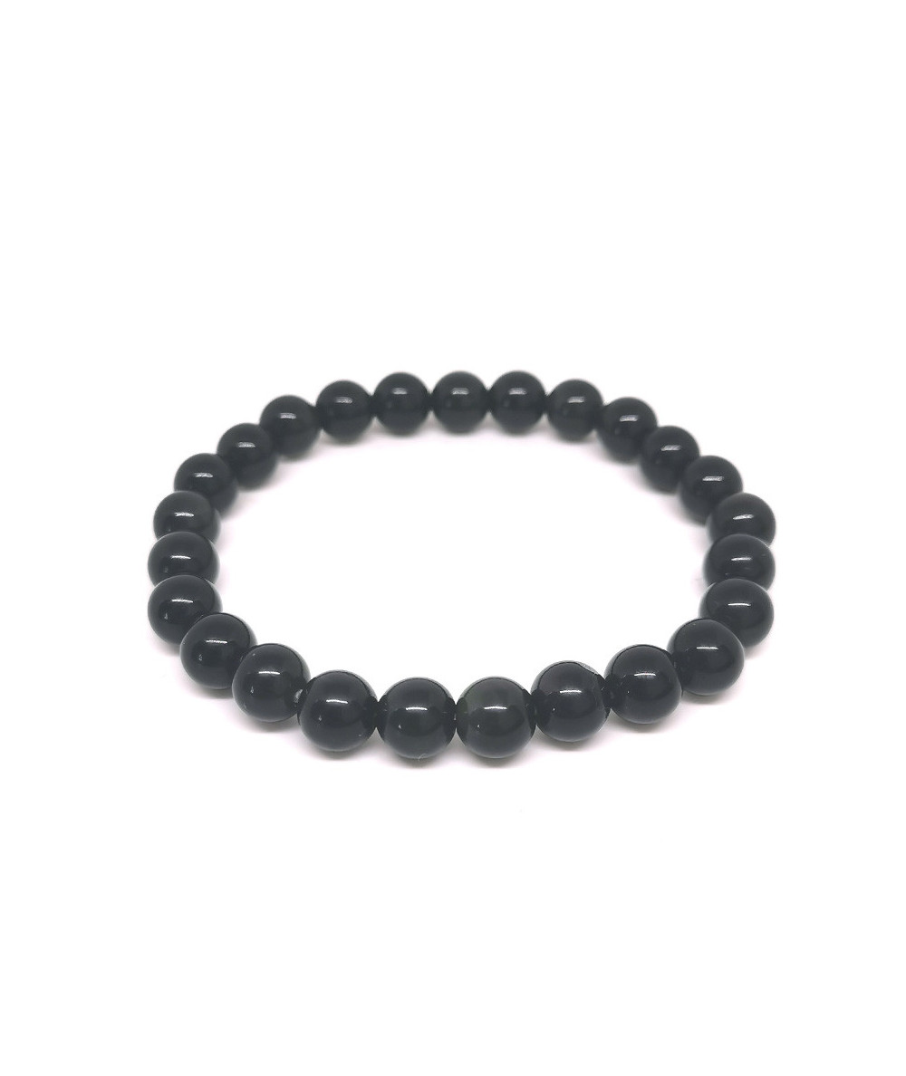Obsidienne Oeil Céleste - Bracelet Boules 8 Mm