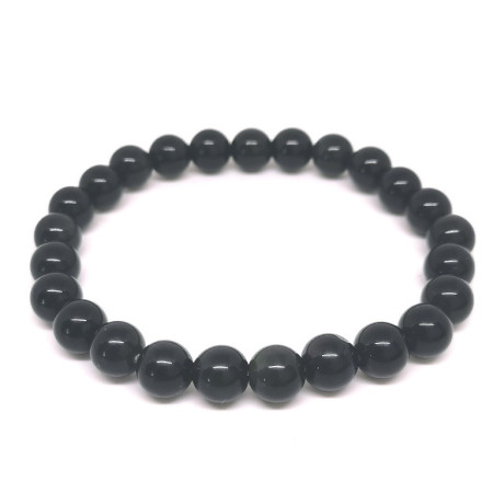 Obsidienne Oeil Céleste - Bracelet Boules 8 Mm