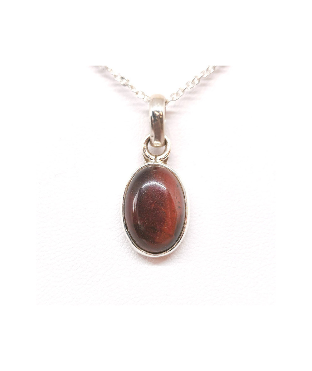 Oeil De Taureau (Oeil De Boeuf) - Pendentif Serti Argent