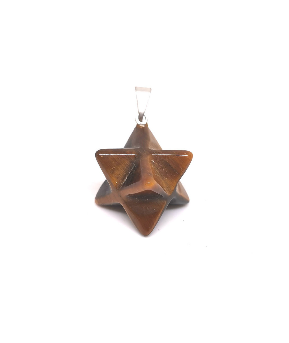 Oeil De Tigre - Pendentif Merkabah