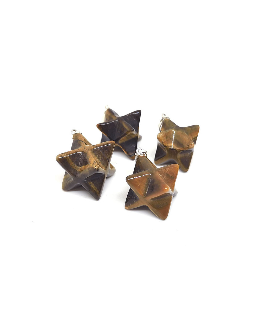Oeil De Tigre - Pendentif Merkabah