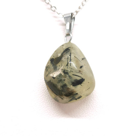 Prehnite - Pendentif Pierre Roulée